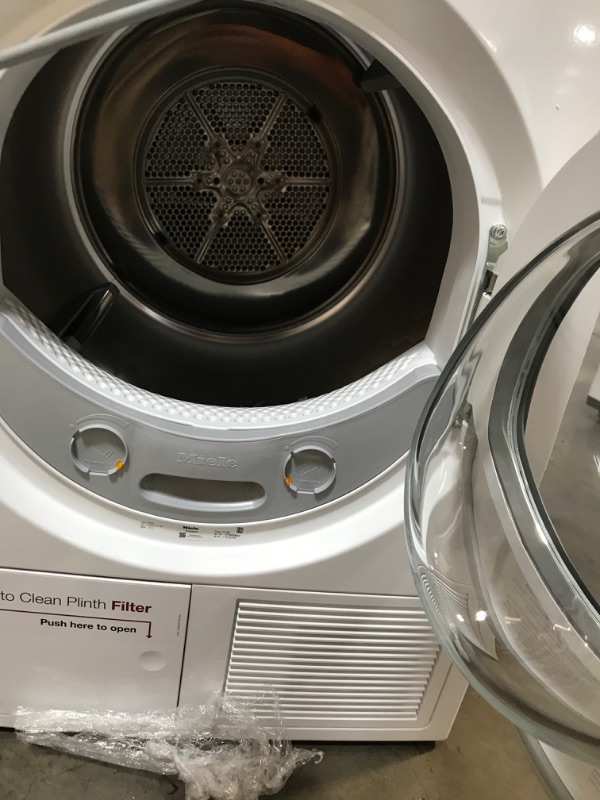 Photo 5 of Miele T1 Series 4.02-cu ft Stackable Ventless Smart Electric Dryer (Lotus White) ENERGY STAR