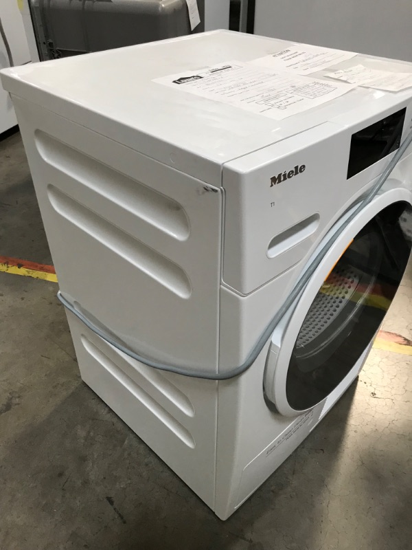 Photo 3 of Miele T1 Series 4.02-cu ft Stackable Ventless Smart Electric Dryer (Lotus White) ENERGY STAR