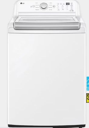 Photo 1 of LG 4.8-cu ft High Efficiency Agitator Top-Load Washer (White) ENERGY STAR