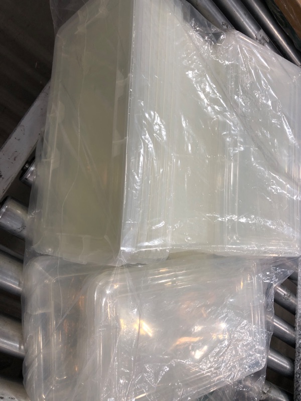 Photo 2 of 10 Plastic Storage Bins Latch Storage Box with Lid