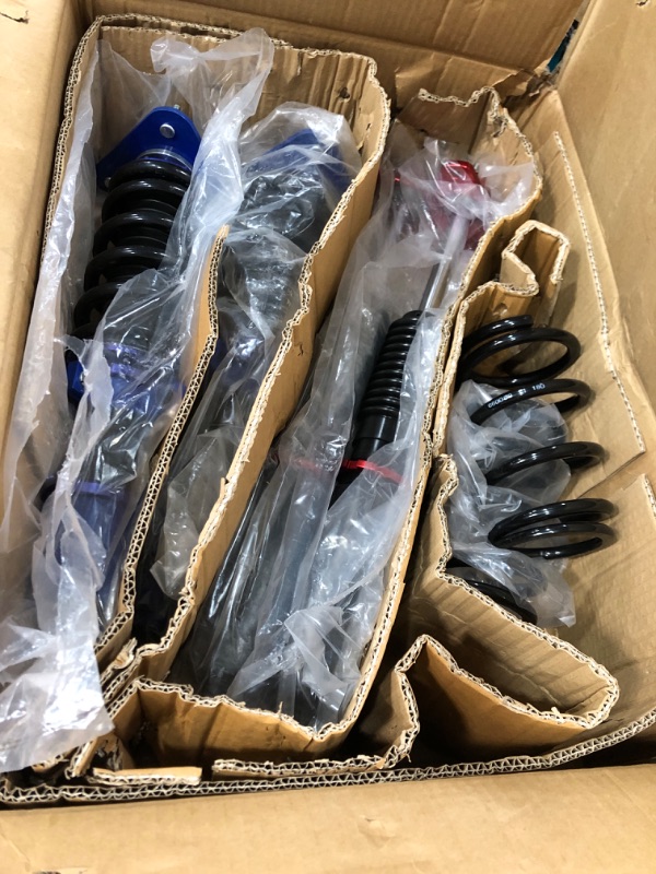 Photo 1 of ***Parts Only****UNKNOWN BRAND**- coilovers suspension shocks blue and red kit