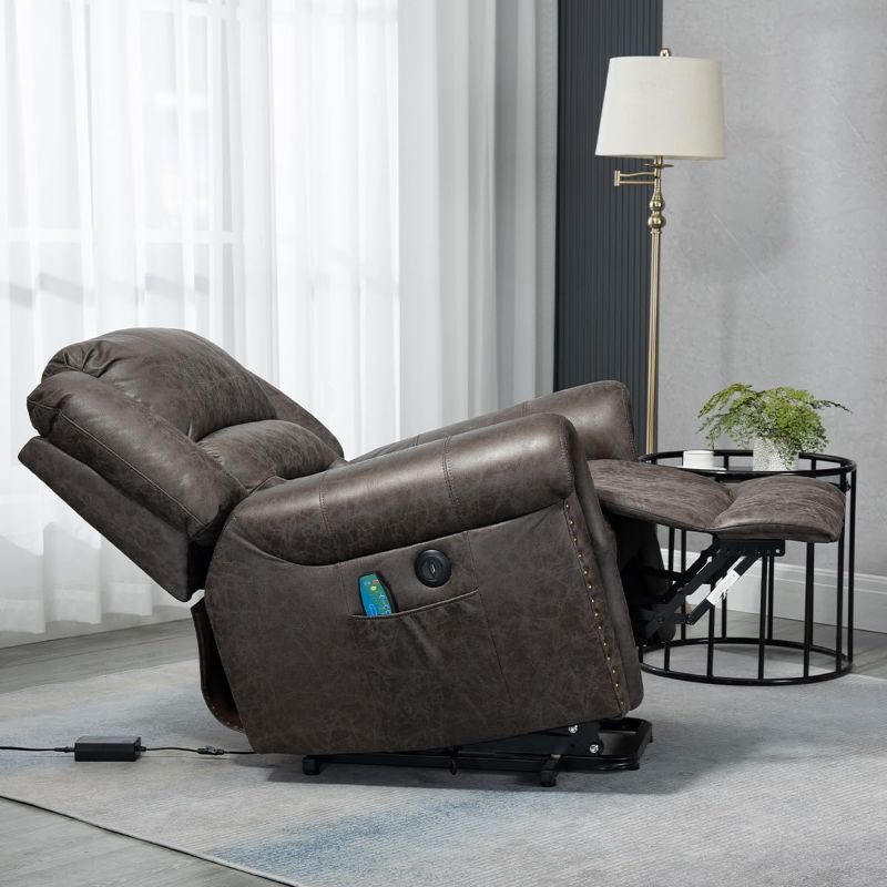 Photo 1 of *iNCOMPLETE* ERYE Electric Power Lift Recliner Chair Sofa for Elderly with Massage and Heat, 3 Positions Adjustable,2 Side Pockets Armchair, 