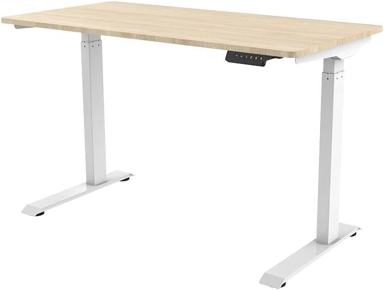 Photo 1 of Home Office Single Motor- 28" x 55" Sit-Stand Desk Table-Workstream Collection, White