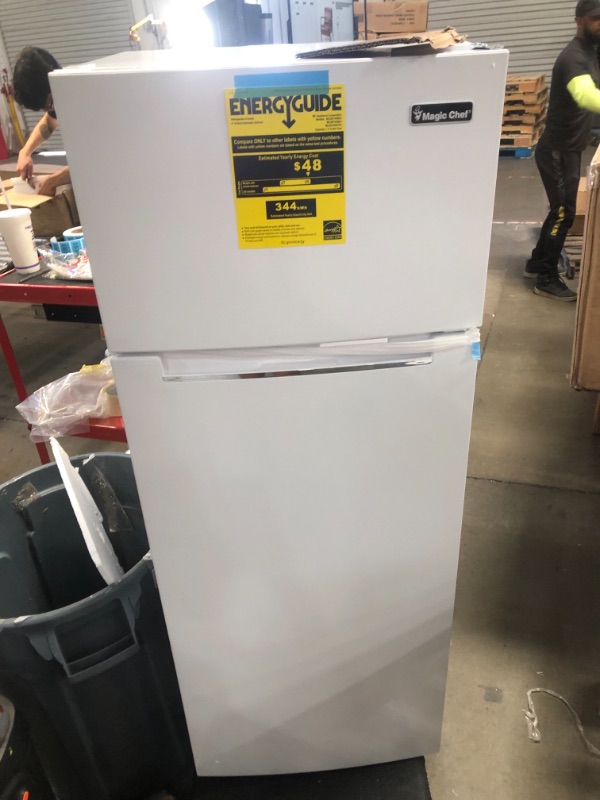 Photo 4 of 7.3 cu. ft. 2-Door Mini Fridge in White with Freezer