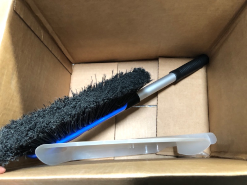 Photo 2 of Camco Broom and Dustpan for RVs, Adjustable from 24 to 52 Inches (43623-A) Broom with Dust Pan