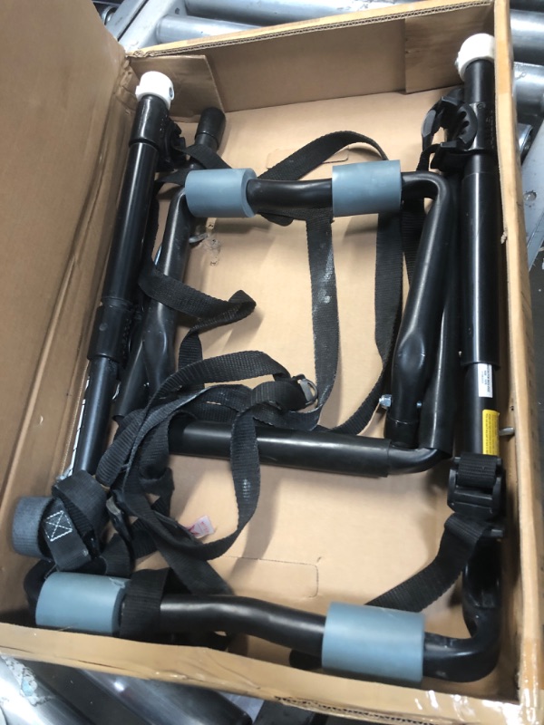 Photo 1 of Allen Sports Deluxe 2-Bike Trunk Mount Rack and Allen Sports Tension Bar Bicycle Cross-Bar Adaptor Bundle 2-Bike Bike Rack