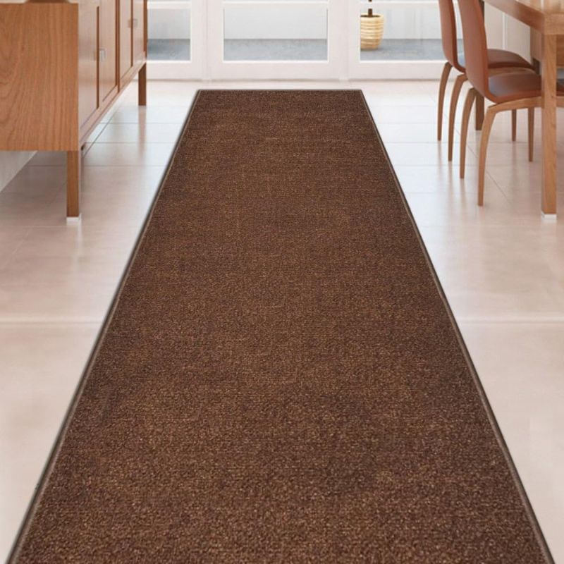 Photo 1 of 2'8" x 8' Brown Runner Non slip rug  