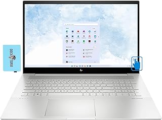 Photo 1 of LIKE NEW HP Envy 17t-cr00 17.3" FHD 60Hz Touchscreen Business IPS Laptop (Intel i7-1260P 12-Core, 32GB RAM, 512GB PCIe SSD, Intel Iris Xe, (1920x1080), WiFi, Bluetooth, Backlit KB, Win 11 Home) with Hub
