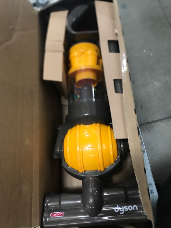 Photo 2 of Casdon Dyson Ball | Miniature Dyson Ball Replica For Children Aged 3+ | Features Working Suction To Add Excitement To Playtime Grey/Yellow