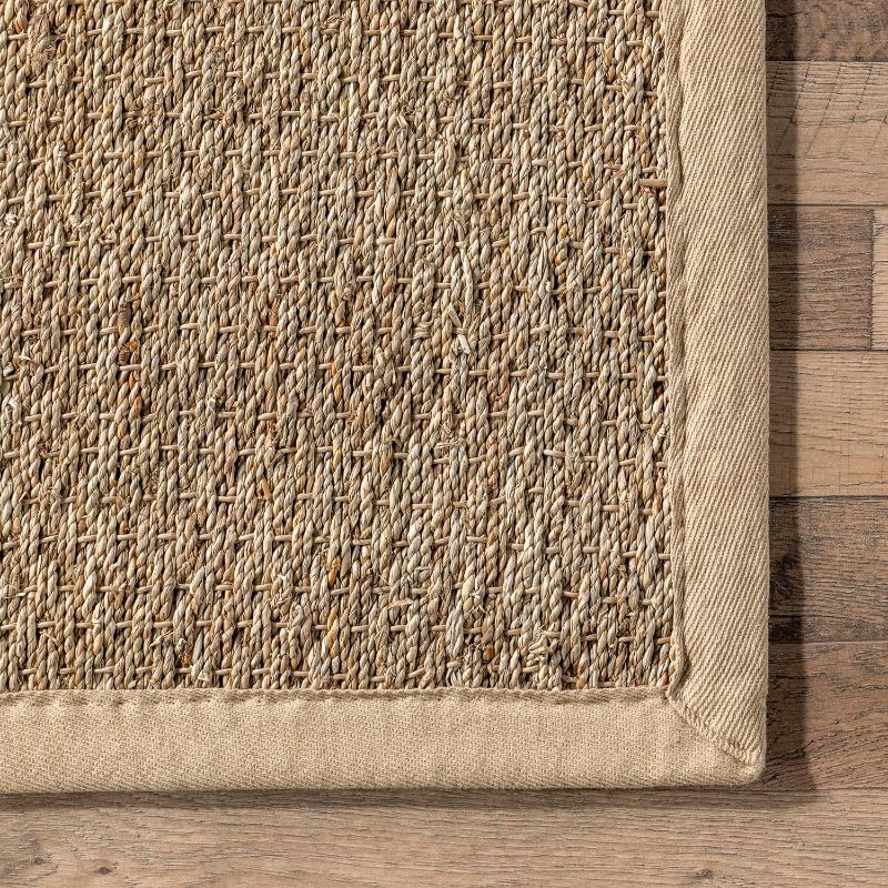 Photo 1 of 2X3 nuLOOM Elijah Farmhouse Seagrass Runner Rug