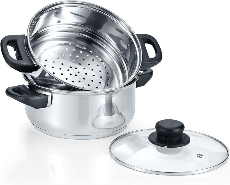 Photo 1 of 3 Piece Steamer Cookware Set