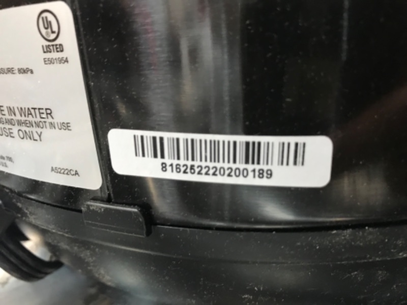 Photo 3 of (USED AND MISSING PRESSURE PIPES) Instant Pot Pro 10-in-1 Pressure Cooker, Slow Cooker, Rice/Grain Cooker, Steamer, Sauté, Sous Vide, Yogurt Maker, Sterilizer, and Warmer, Includes App With Over 800 Recipes, Black, 8 Quart 8QT Pro