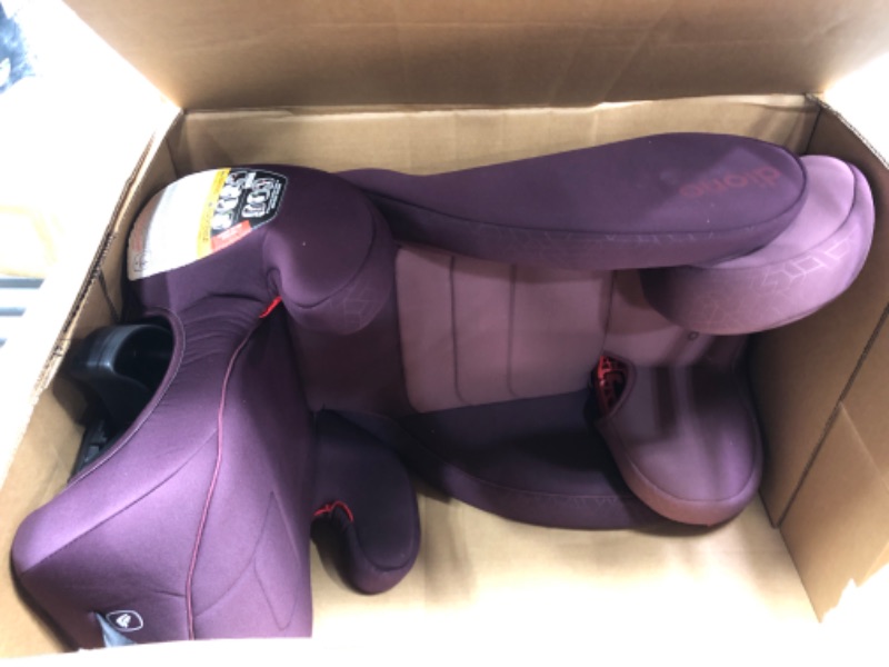 Photo 2 of Diono Monterey 2XT Latch 2 in 1 High Back Booster Car Seat with Expandable Height & Width, Side Impact Protection, 8 Years 1 Booster, Plum 2XT Plum