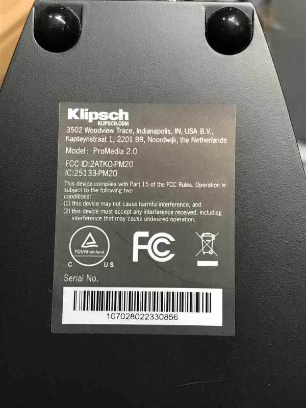 Photo 3 of Klipsch ProMedia 2.0 Multimedia Compact Computer Speaker System Compatible for Any Laptop, Desktop, or Mobile Device for Premium Home Office, Workstation, or Gaming System