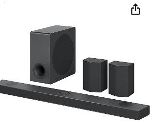 Photo 1 of LG Sound Bar with Surround Speakers S99-5w - 9.1.5 Channel, 810 Watts Output, Home Theater Audio with Dolby Atmos, DTS:X, and IMAX Enhanced, Black
