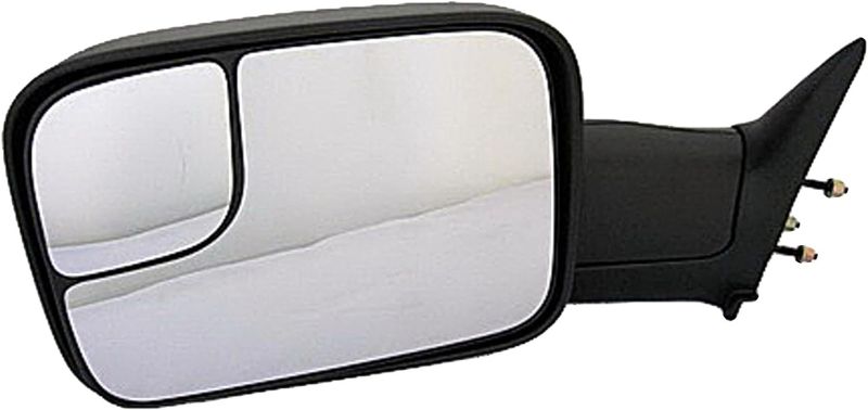 Photo 1 of *DAMAGED UNIT ** PAIR OF Dorman 955-678 Driver Side Manual Door Mirror - Folding Compatible with Select Dodge Models, Black
