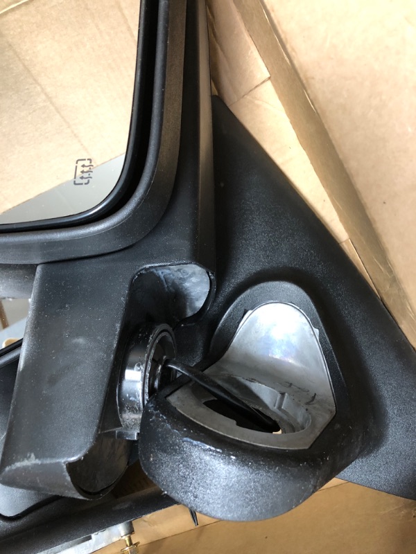 Photo 5 of *DAMAGED UNIT ** PAIR OF Dorman 955-678 Driver Side Manual Door Mirror - Folding Compatible with Select Dodge Models, Black
