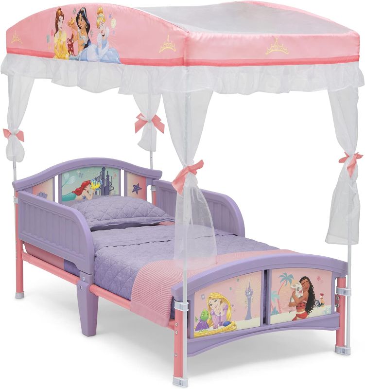 Photo 1 of Delta Children Canopy Toddler Bed, Disney Princess
