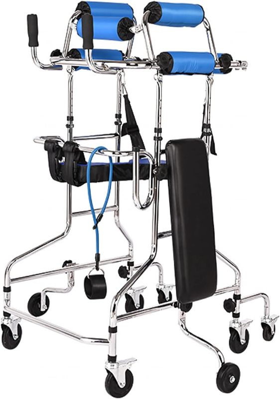 Photo 1 of ***see notes***8 Wheels Walkers for Seniors, Adult Standing Walking Aid for Lower Limb Training & Assist, Fit for People of 58-71in, for The Elderly, Disabled, Stroke, Hemiplegia, The Postoperative Rehabilitation
