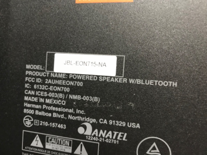 Photo 5 of SEE NOTES
EON715 15” Powered PA Speaker with Bluetooth
