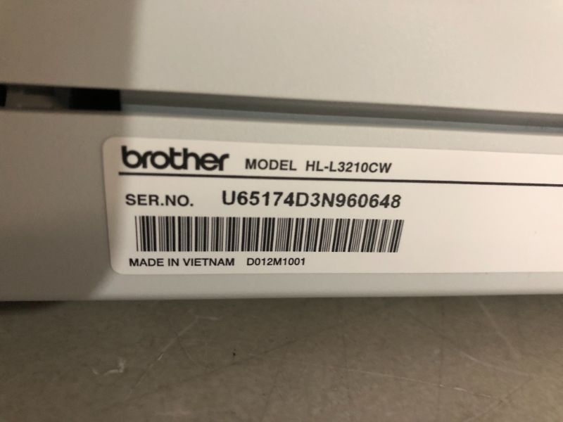 Photo 9 of ***USED - DISPLAYS ERROR - SEE NOTES***
Brother HL-L3210CW Compact Digital Color Laser Printer