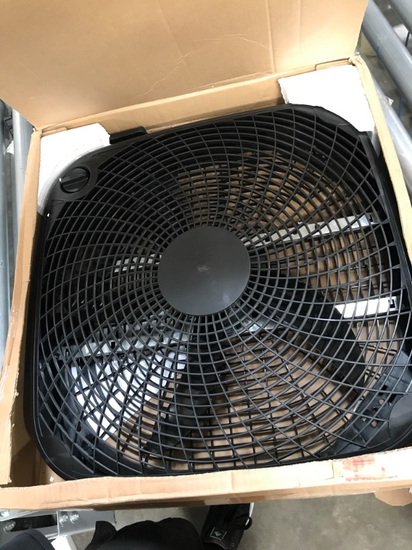 Photo 2 of Amazon Basics 3 Speed Box Fan, 20 Inch, Black