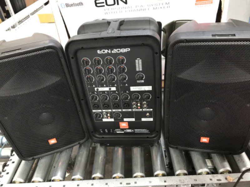 Photo 2 of JBL Professional EON208P Portable All-in-One 2-way PA System with 8-Channel Mixer and Bluetooth 8" Speaker Speaker