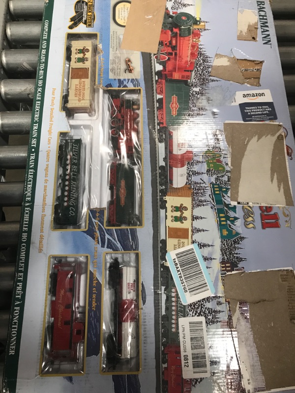 Photo 3 of Bachmann Trains - Jingle Bell Express Ready To Run Electric Train Set - HO Scale