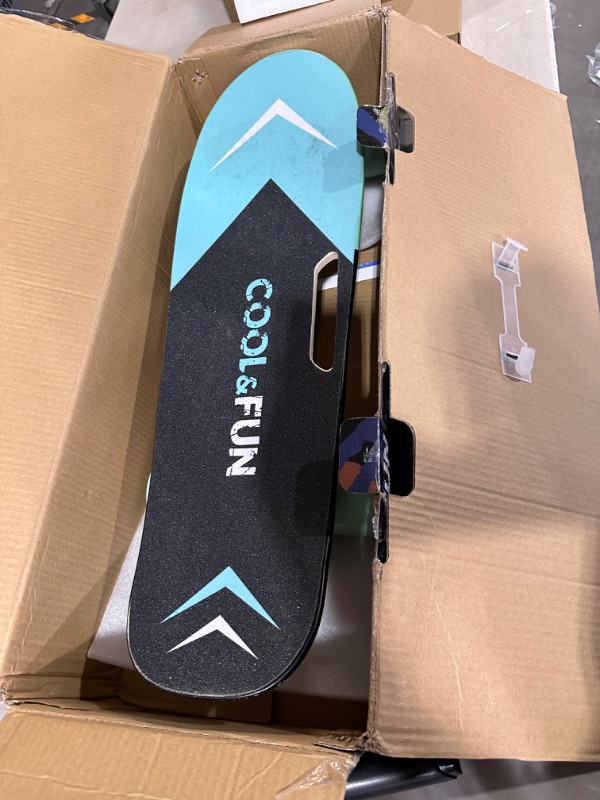 Photo 7 of * item powers on * unable to test further *
Cool&Fun Electric Skateboard, Brushless Motor Electric Skateboard with Remote, 10MPH Top Speed,