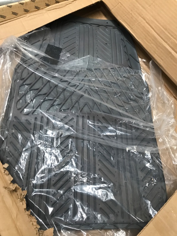 Photo 2 of 3D MAXpider All-Weather Floor Mats for Lexus RX350 / 450H 2013-2015 Custom Fit Car Floor Liners, Kagu Series (1st & 2nd Row, Black) (L1LX04501509)