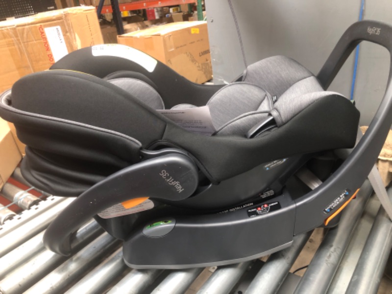 Photo 3 of Chicco KeyFit 35 ClearTex Infant Car Seat - Shadow | Black With ClearTex® No Chemicals Shadow/Black