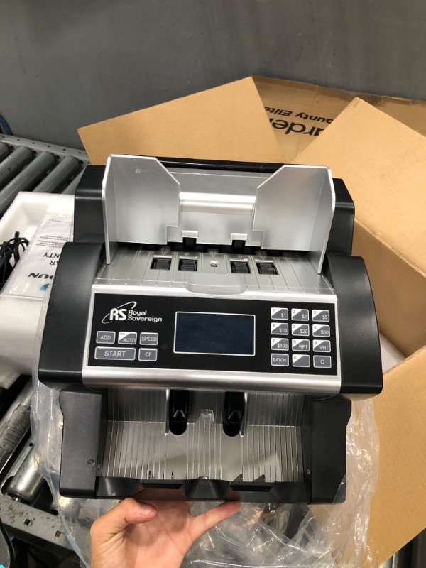 Photo 4 of NUCOUN VC-3 Money Counter Machine Mixed Denomination, Value Counting, CIS/UV/IR/MG/MT Counterfeit Detection, USD/Euro/CAD/MXN, Printer Enabled Bill Cash Counter for Business and 58mm Printer