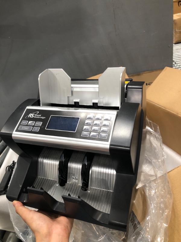 Photo 3 of NUCOUN VC-3 Money Counter Machine Mixed Denomination, Value Counting, CIS/UV/IR/MG/MT Counterfeit Detection, USD/Euro/CAD/MXN, Printer Enabled Bill Cash Counter for Business and 58mm Printer