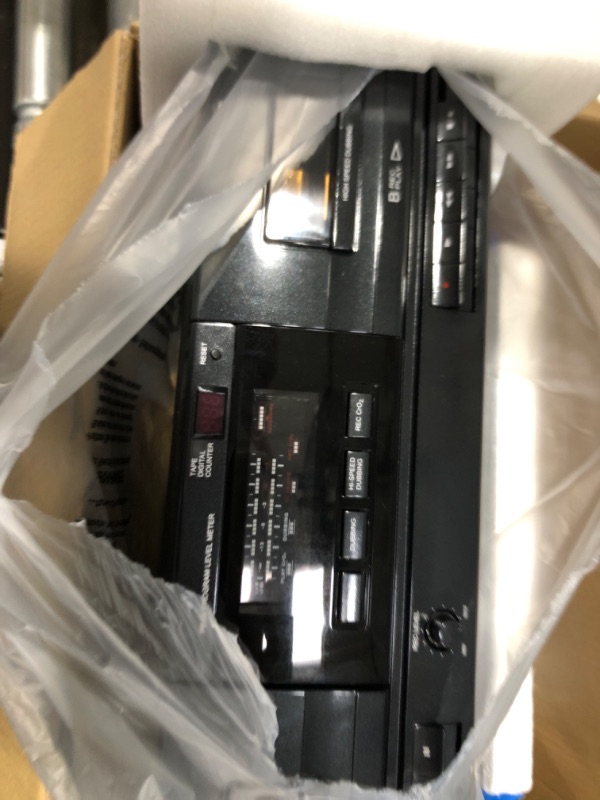 Photo 1 of Dual Stereo Cassette Tape Deck - Clear Audio Double Player Recorder System w/ MP3 Music Converter, RCA for Recording, Dubbing, USB, Retro Design - for Standard / CrO2 Tapes, Home Use - PT659DU.5