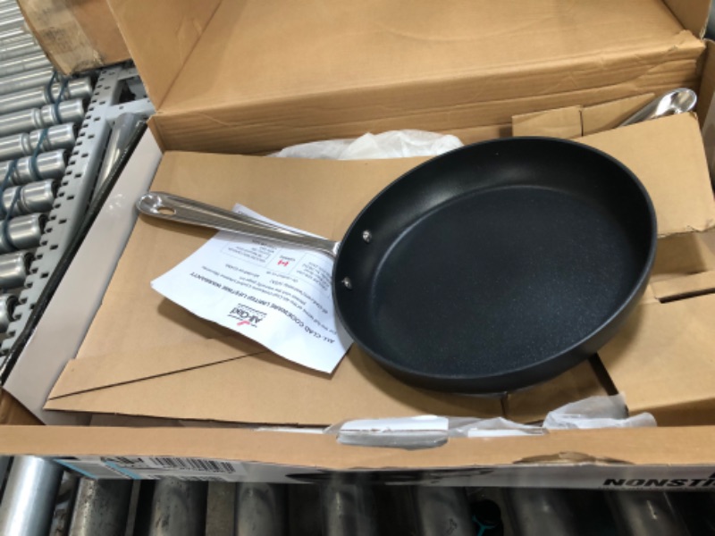 Photo 3 of All-Clad E1002S63 HA1 Hard Anodized Nonstick Fry Pan Cookware Set, 10 Inch and 12 Inch Fry Pan, 2 Piece, Grey 10-Inch and 12-Inch