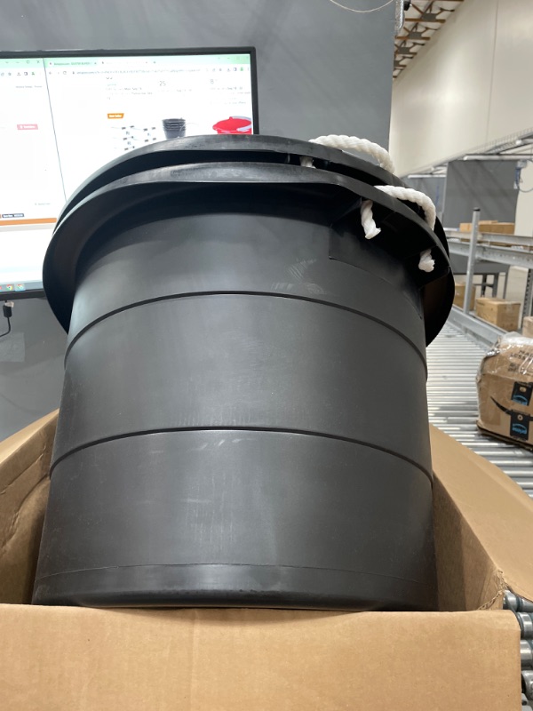 Photo 1 of 2 PACK OF BLACK BUCKETS 