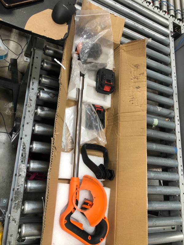 Photo 6 of **USED**
ALLONE Cordless Weed Wacker Battery Powered with Power Display & 3-Level Speed Variable, Electric Weed Eater Lightweight Brush Cutter Grass Trimmer with Metal Blades, 4.0Ah Battery and Charger