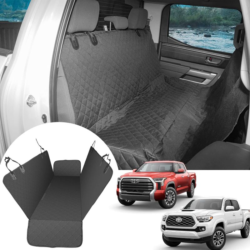 Photo 1 of 
RefitEco Dog Seat Cover Compatible with Tundra Tacoma F150 F250 F350 F450 Ram1500 2500 3500 Truck Accessories Back Seat Dog Cover Waterproof Scratch Proof...