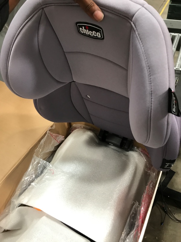 Photo 3 of Chicco KidFit ClearTex Plus 2-in-1 Belt-Positioning Booster Car Seat, Backless and High Back Booster Seat, for Children Aged 4 Years and up and 40-100 lbs. | Lilac/Purple KidFit Plus with ClearTex® No Chemicals Lilac/Purple