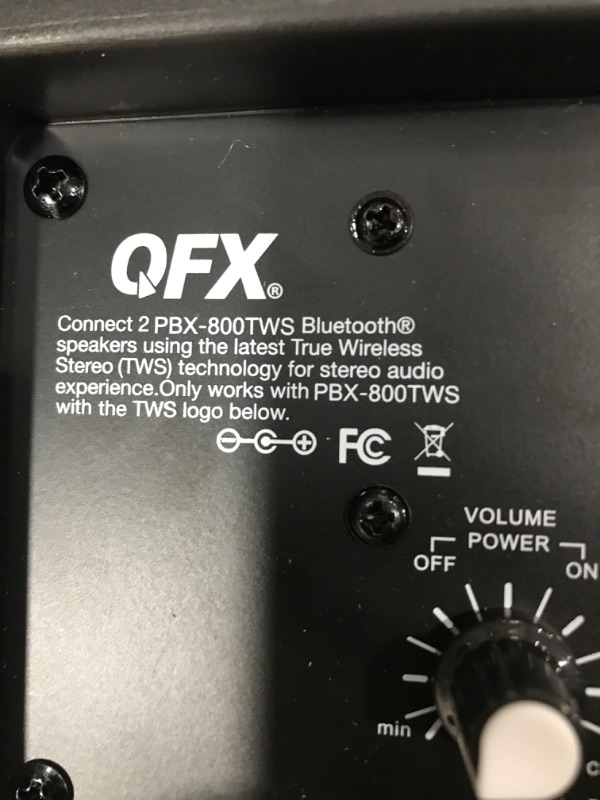 Photo 2 of PBX-800TWS 8-Inch Bluetooth Stereo PA System Comes with 2X 8 Speakers and 2X Stands, 2X Microphones, and a Remote Control