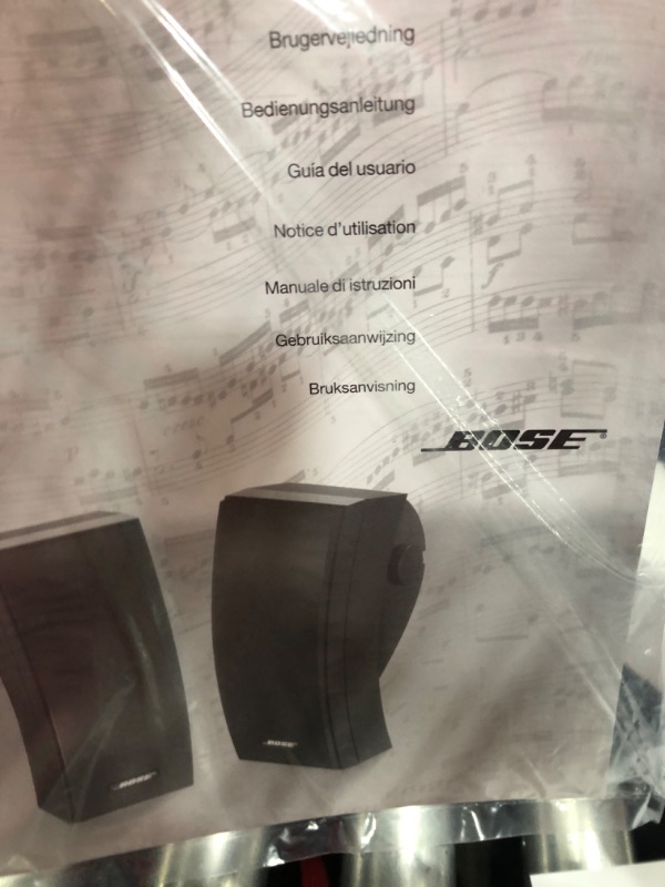 Photo 4 of Bose 251 Environmental Outdoor Speakers (Black) with Amazon Basics Speaker Wire - 14-Gauge, 99.9% Oxygen-Free Copper, 100 Feet Black w/ Speaker Wire
