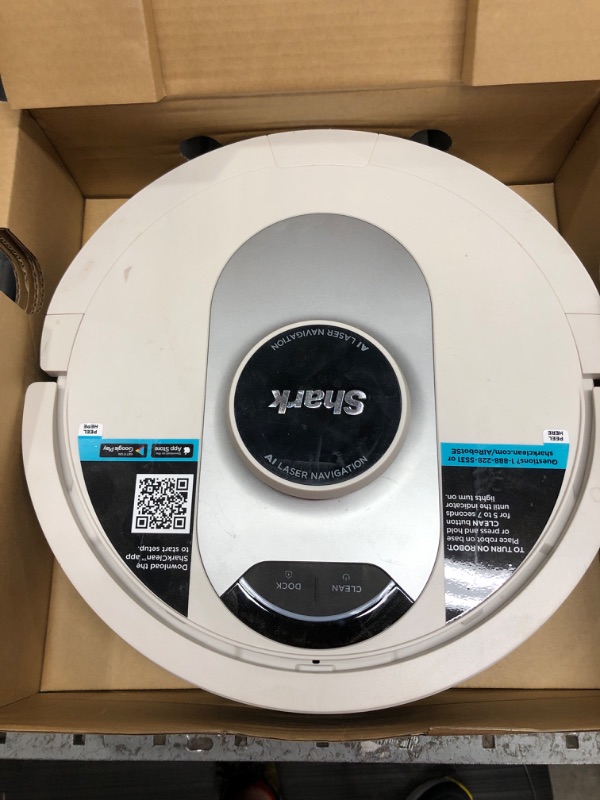 Photo 3 of [READ NOTES]
Shark AV2511AE AI Ultra Robot Vacuum, with Matrix Clean, Home Mapping, 60-Day Capacity Bagless Self Empty Base, Perfect for Pet Hair, Wifi, Compatible with Alexa, Black/Silver 60-Day Capacity + 2nd Generation