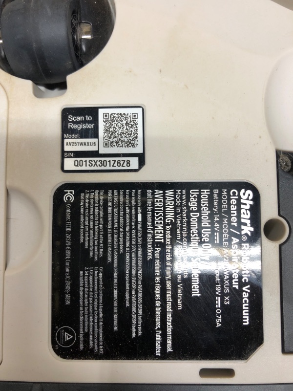 Photo 5 of [READ NOTES]
Shark AV2511AE AI Ultra Robot Vacuum, with Matrix Clean, Home Mapping, 60-Day Capacity Bagless Self Empty Base, Perfect for Pet Hair, Wifi, Compatible with Alexa, Black/Silver 60-Day Capacity + 2nd Generation