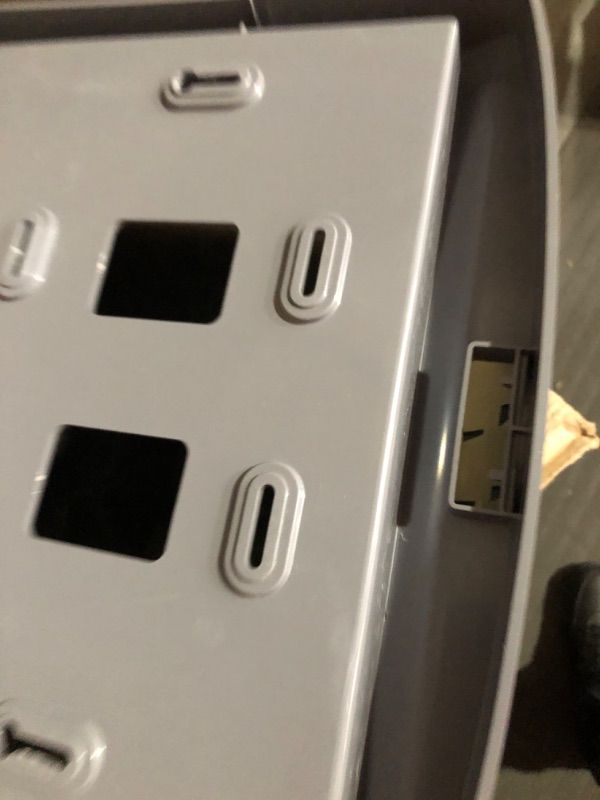 Photo 1 of ** dispenser doesn't stay closed**
Kimberly-Clark Universal Folded Paper Towel Dispenser (09905) Smoke (Black)