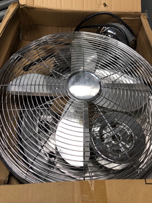 Photo 2 of 16 Inch Stand Fan, Adjustable Heights, Horizontal Ocillation 75°, 3 Settings Speeds, Low Noise, Quality Made Durable Fan, High Velocity, Heavy Duty Metal For Industrial, Commercial, Residential