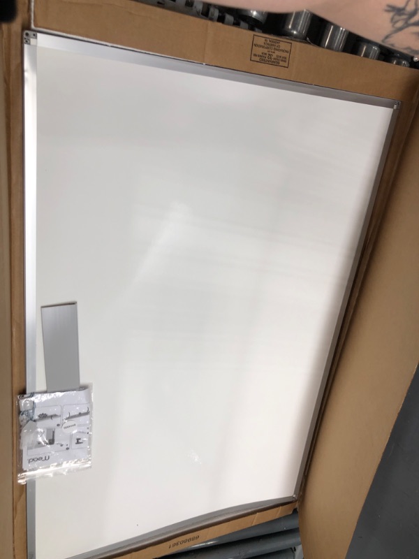 Photo 2 of Mead Whiteboard, White Board, Dry Erase Board, 3' x 2', Silver Aluminum Frame (85356)