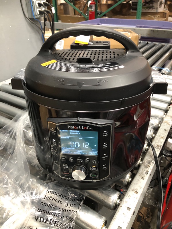 Photo 3 of **MISSING PARTS** Dented • Instant Pot Pro 10-in-1 Pressure Cooker Black, 8 Quart