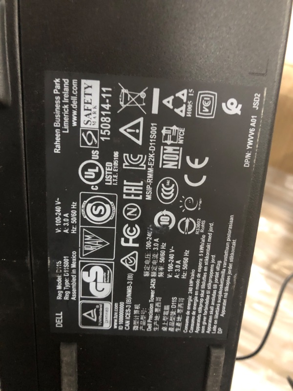 Photo 3 of (USED AND ONLY FOR PARTS)Dell Precision Tower 3420 SFF Intel Core i5-6500 3.2GHz, 8 GB RAM, 256 GB Solid State Drive, DVDRW, Windows 10 Pro 64bit, 