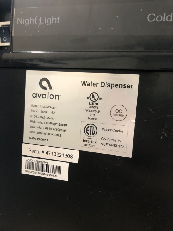 Photo 3 of 
Avalon Bottom Loading Water Cooler Dispense