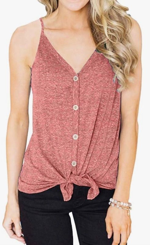 Photo 1 of **SIZE: LARGE***
IVVIC Button Down Tank Tops for Women Casual Summer 